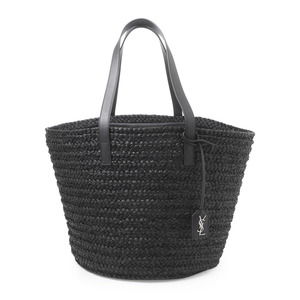 Saint Laurent Medium Bag Panier Leather Basket Black
